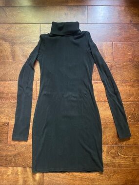 Groceries & Apparel Ribbed Turtle Neck Dress